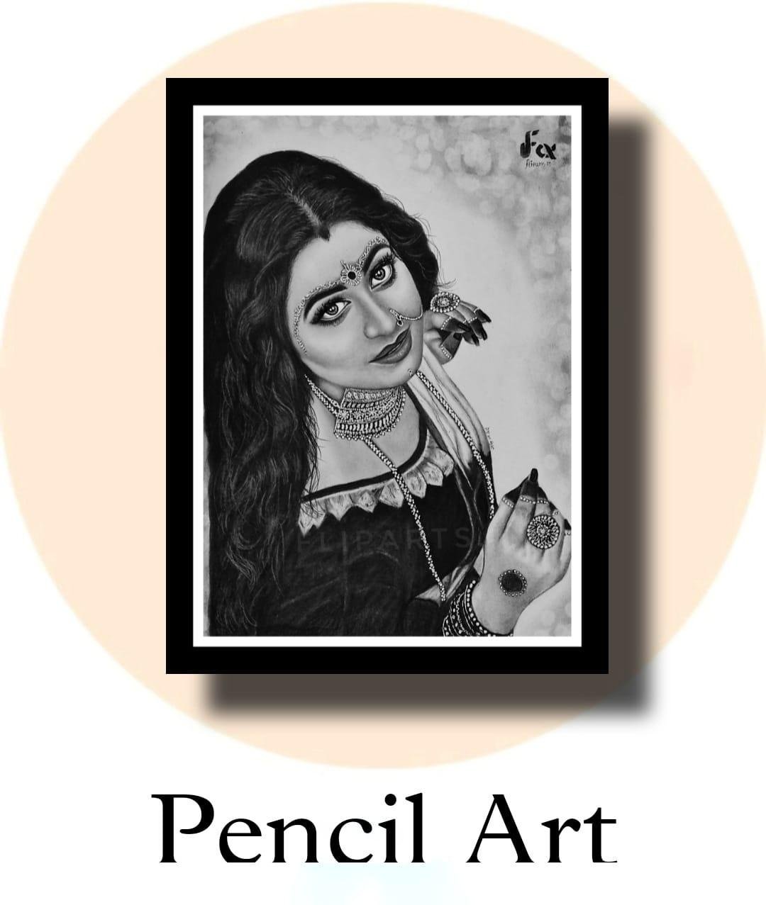 Handmade Portrait · Charcoal & Graphite