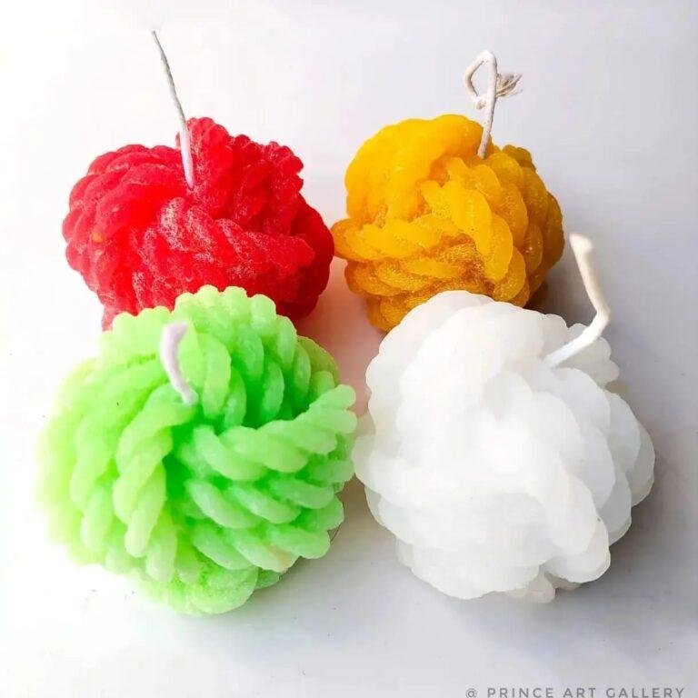 Thread knot candle