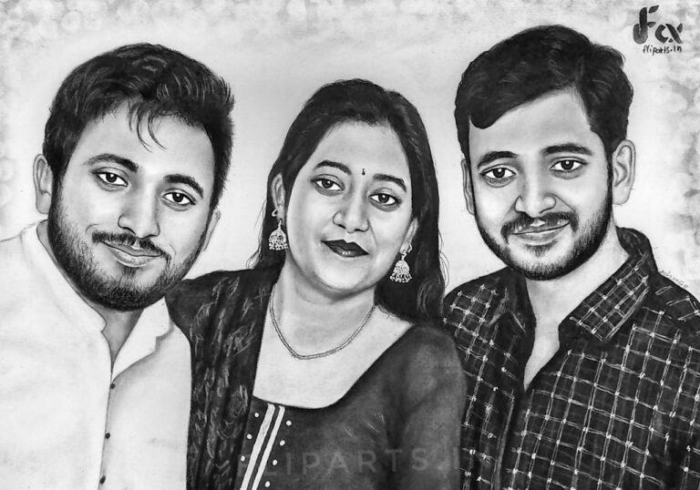 Family Realistic portrait