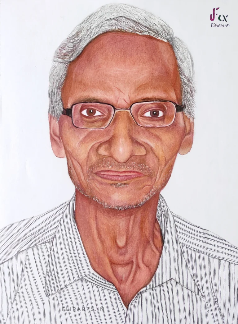 Colour pencil portrait