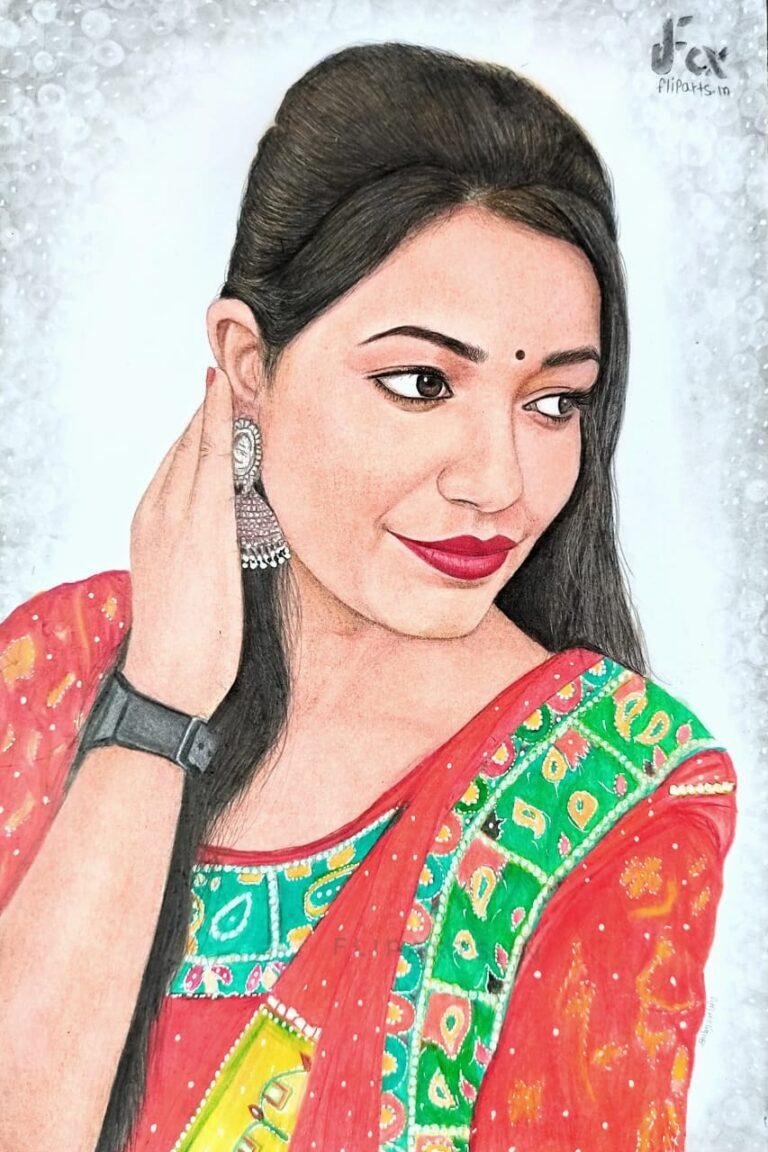 Realistic colour portrait