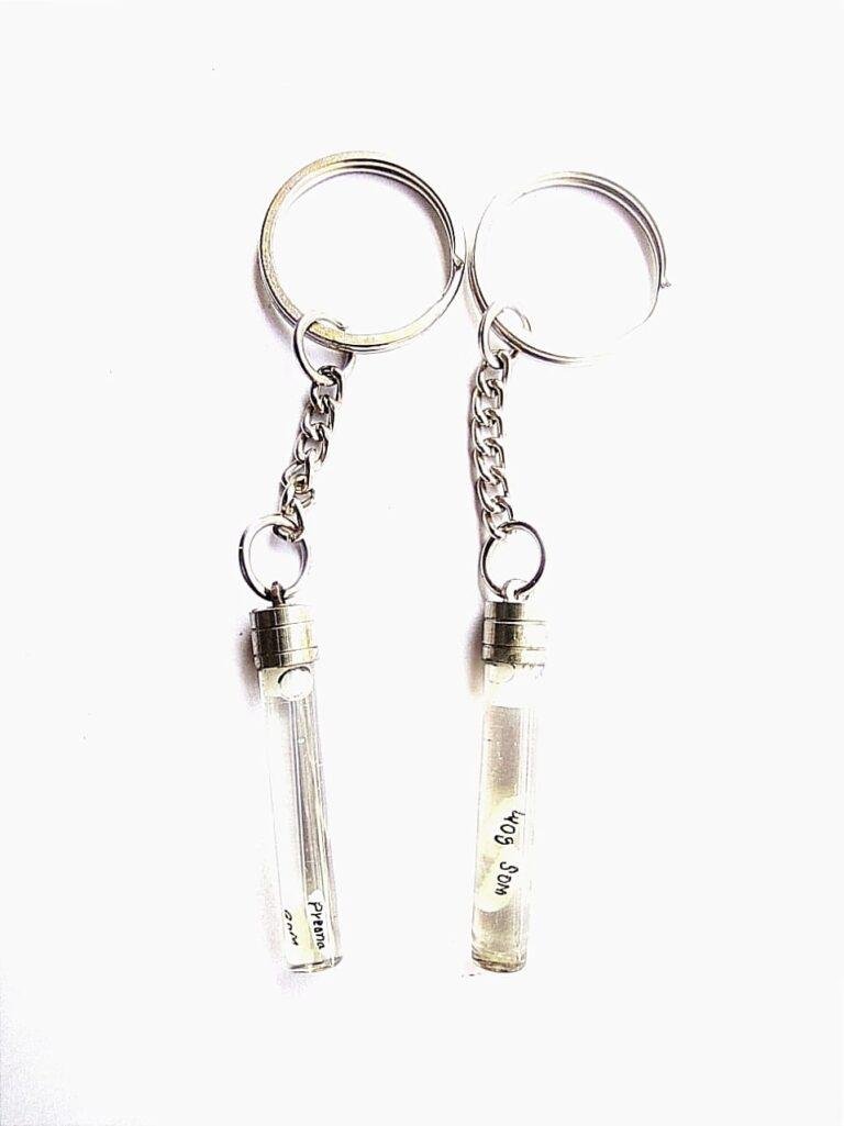 Name on rice keychain