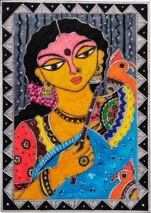 Women Madhubani painting