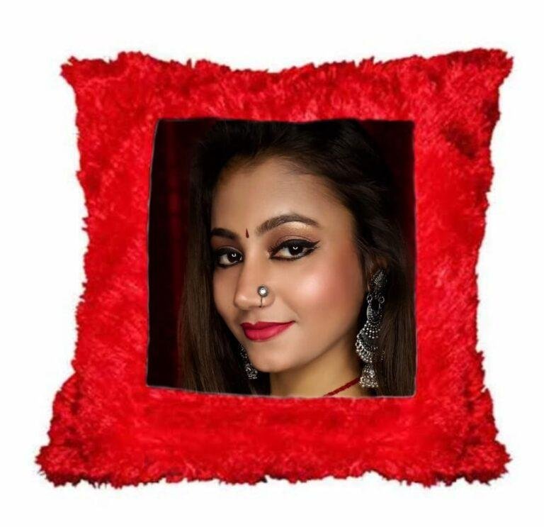 Personalized Square fur cushion
