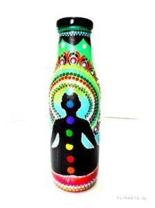 Mandala art bottle