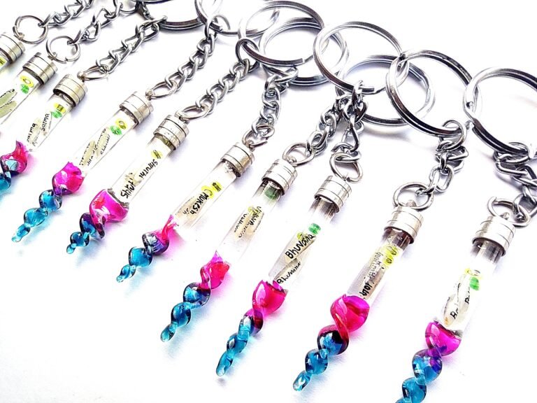 Personalised rice grain keychain