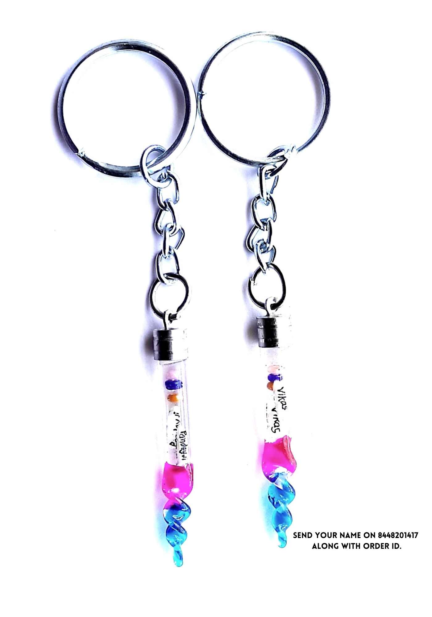 Personalised rice grain keychain - Image 3