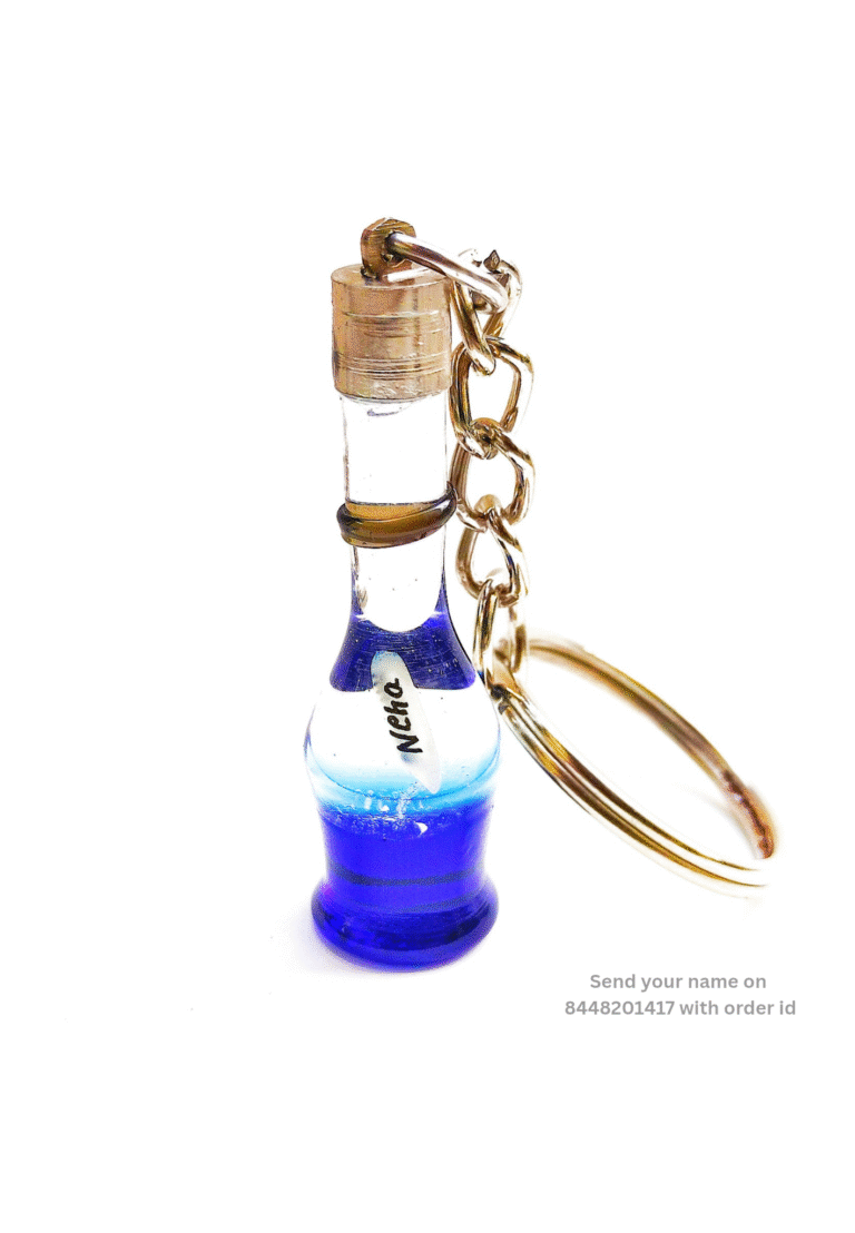 Name on rice keychain