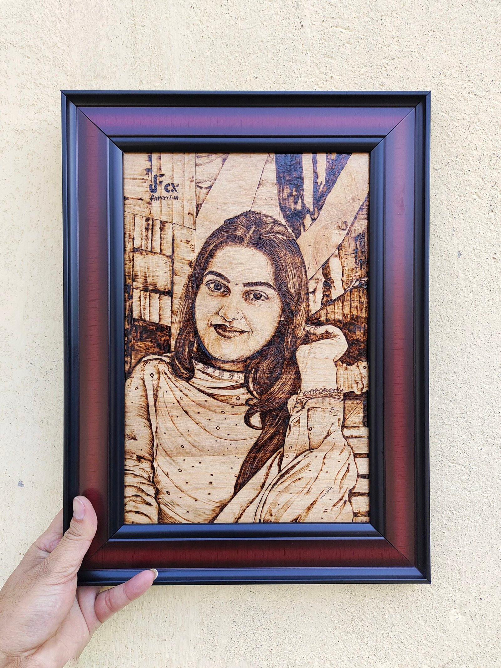 Woodburning portrait - Image 3