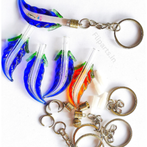 Rice Keychain Making Material Kit - Diy Rice Art Raw Materials (Glass Vials, Caps &Amp; Keyrings) 3