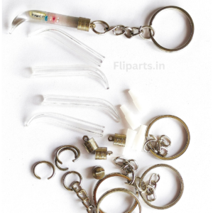 Rice Keychain Making Material Kit - Diy Rice Art Raw Materials (Glass Vials, Caps &Amp; Keyrings) 5