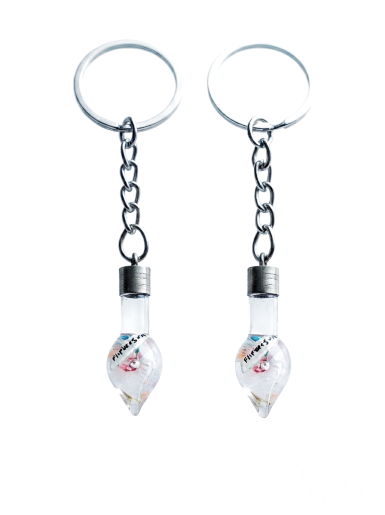 Name on rice keychain