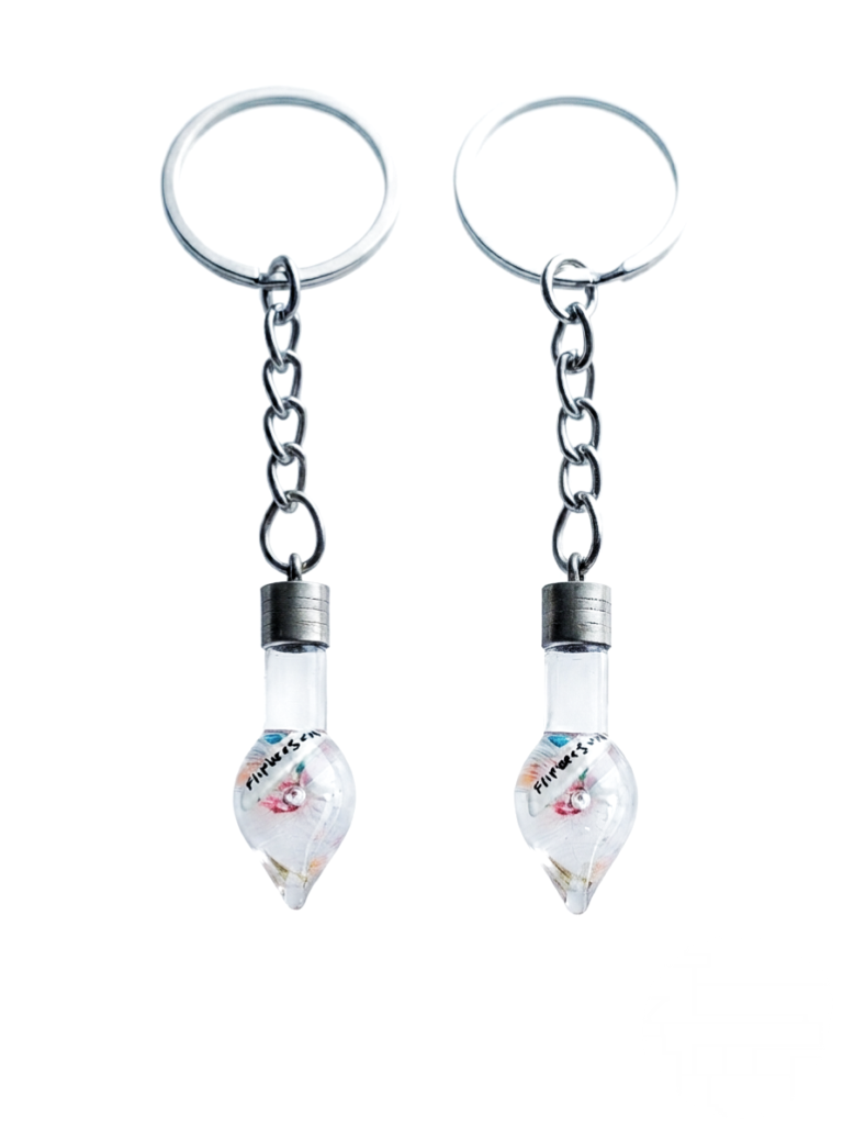 Name on rice keychain