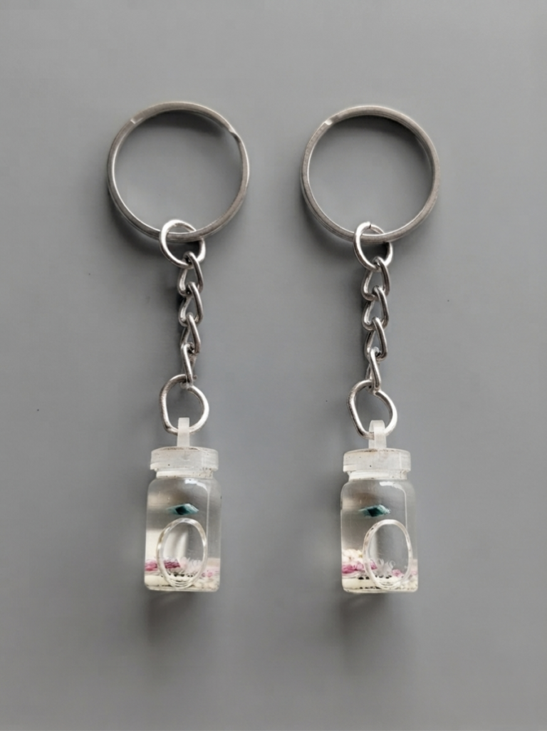 Name on rice keychain