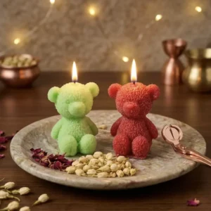 Handcrafted Mini Teddy Candle