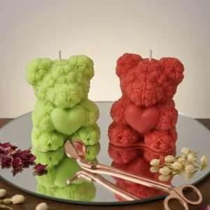 Bloom &Amp; Heart Teddy Candle