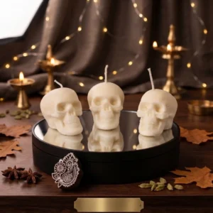 Handmade Skull Candle