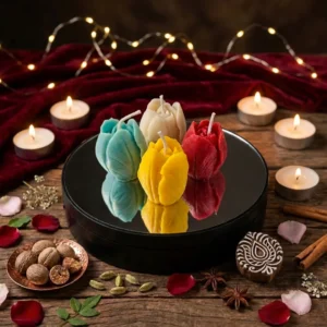 Beautiful Handmade Tulip Candle