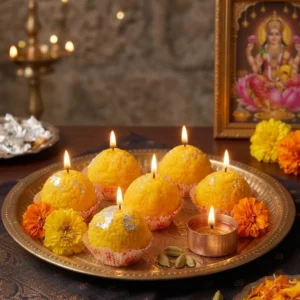 Handmade Laddu Candle