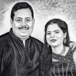 Couple Pencil Portrait