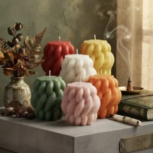 Spiral Petal Candle