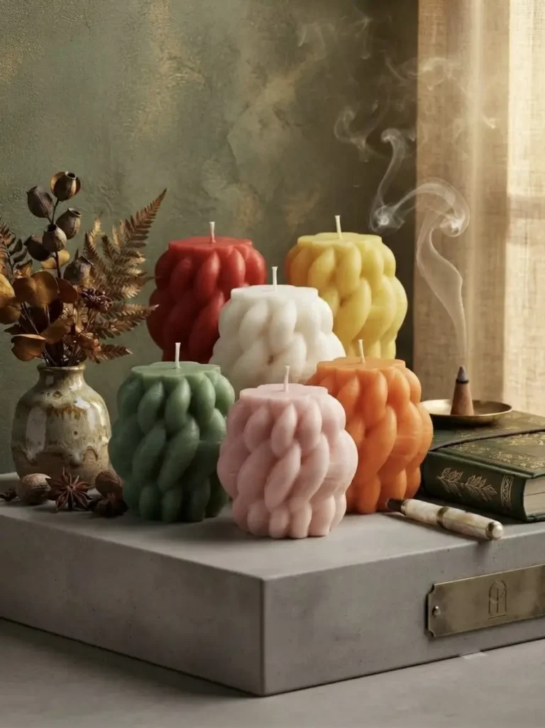 Spiral Petal Candle