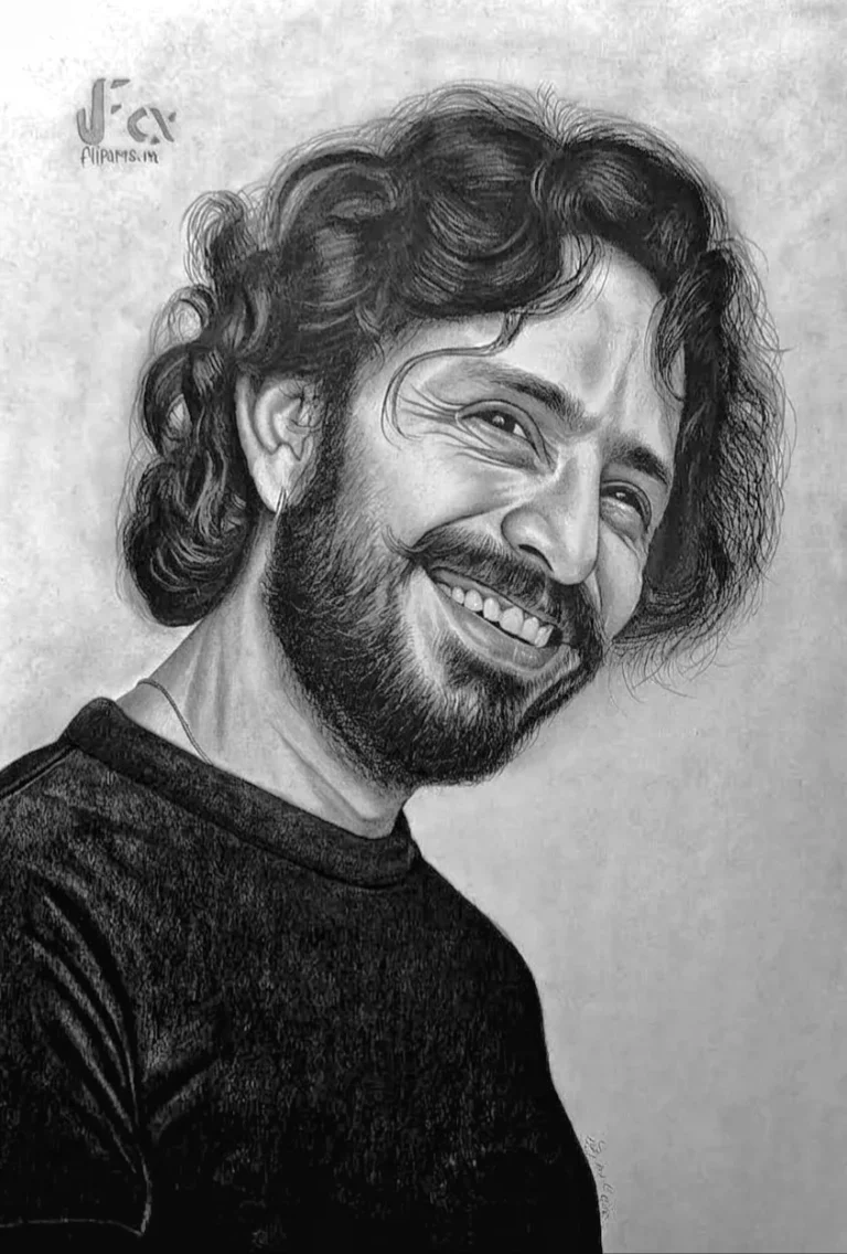 Realistic pencil portrait