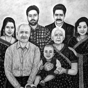 Family Pencil Portrait